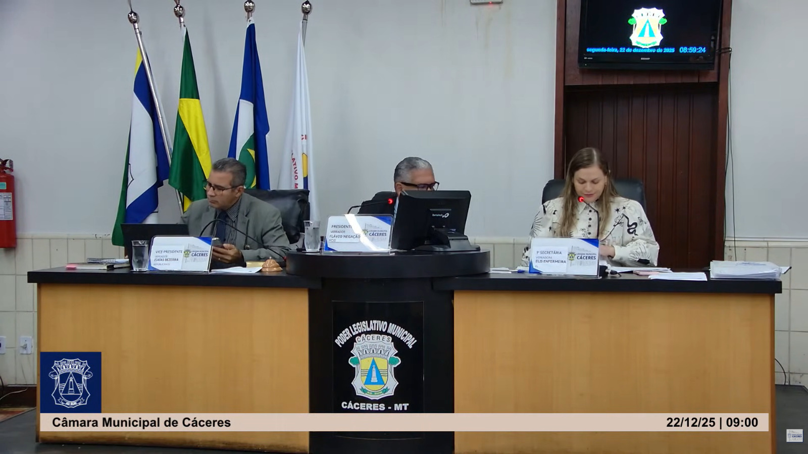 Imagem de transmissão com as novas câmeras. Foto: Imprensa/CMC