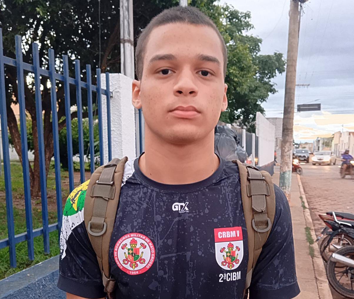 Estudante Lucas Rodrigues de Freitas Silva, da Escola Tiradentes. Foto: Arquivo Pessoal