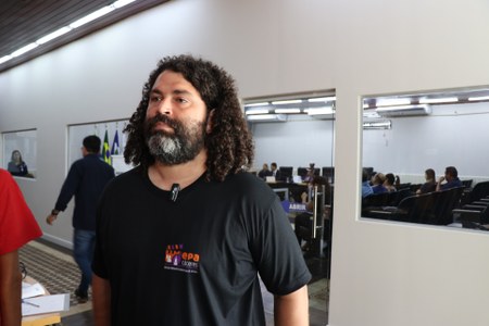 Cineasta cacerense Leandro Peska. Foto: Antonio Tiellet/Imprensa-CMC