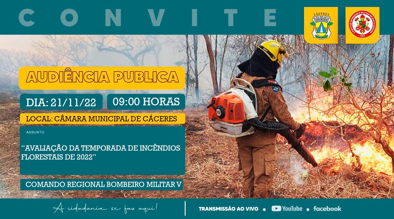 AUDIÊNCIA PÚBLICA: Câmara e Bombeiros fazem balanço da Temporada de Incêndio Florestal deste ano