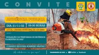 AUDIÊNCIA PÚBLICA: Câmara e Bombeiros fazem balanço da Temporada de Incêndio Florestal deste ano