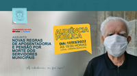 Audiência Pública nesta quinta-feira (17) debate Projeto de Lei que altera regras de aposentadoria e pensão por morte dos servidores municipais; saiba como participar