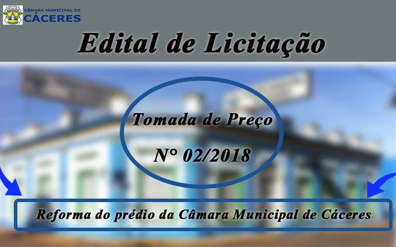 AVISO DE ABERTURA DE EDITAL DA TOMADA DE PREÇOS Nº02/2018