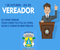 Câmara celebra o Dia do Vereador neste 1º de Outubro