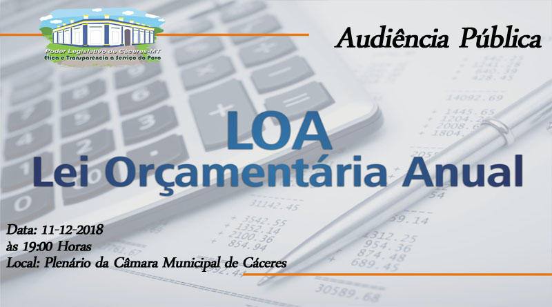 Câmara realiza segunda audiência pública para debater a LOA