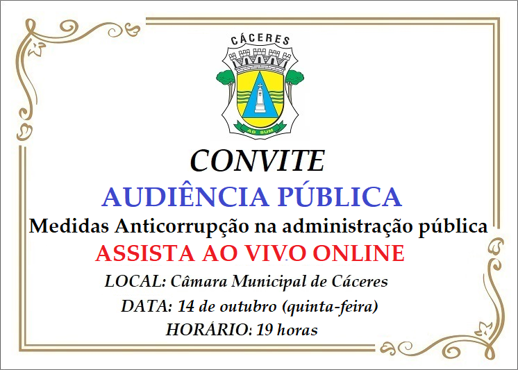 CONVITE: Audiência Pública da CCJ nesta quinta-feira (14) debate Projeto sobre Medidas Anticorrupção na administração pública; saiba como acompanhar