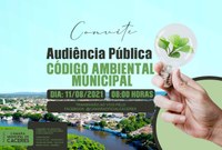 CONVITE: Audiência Pública debate Código Ambiental Municipal nesta quarta-feira (11)