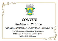 CONVITE: CCJ debate Título III do Código Ambiental em audiência pública hoje (24) às 19 horas; acompanhe e participe ao vivo