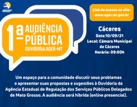CONVITE: Câmara e Agência Estadual de Regulação promovem audiência pública nesta sexta-feira (10); saiba como acompanhar