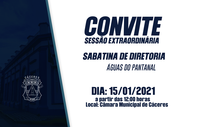 CONVITE: Câmara sedia, nesta sexta-feira, nova sabatina com indicada para dirigir a Autarquia Águas do Pantanal; assista ao vivo