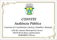 CONVITE: CCJ debate Código de Ética para servidores da Prefeitura em audiência na próxima quinta-feira (5)