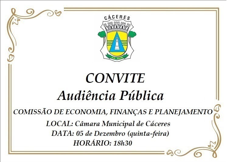 CONVITE: Comissão de Finanças debate Plano de Mobilidade Urbana em audiência nesta quinta (5)