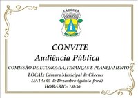 CONVITE: Comissão de Finanças debate Plano de Mobilidade Urbana em audiência nesta quinta (5)