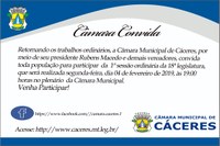 Convite  para primeira sessão