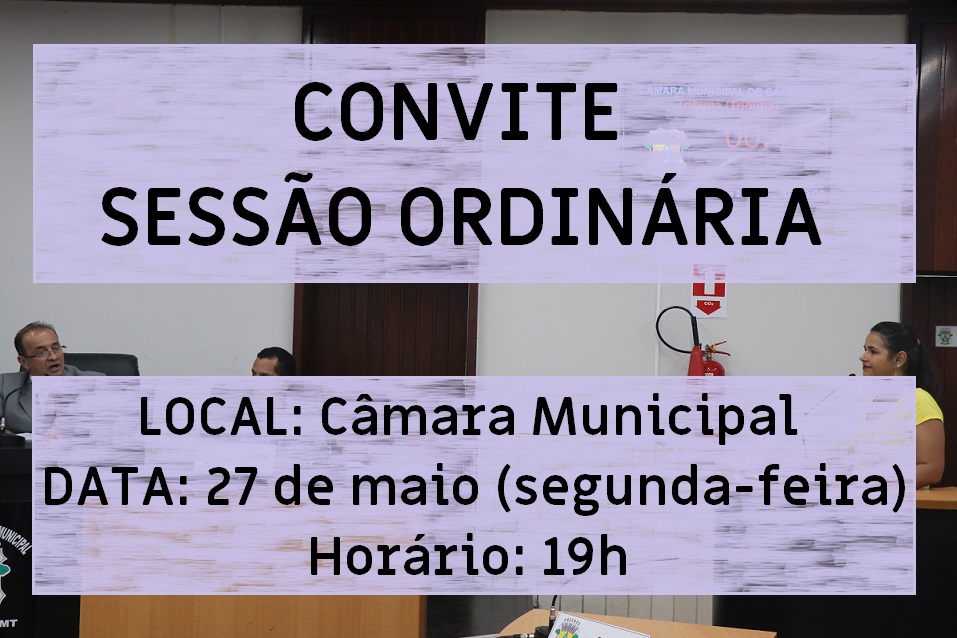 Convite para Sessão Ordinária