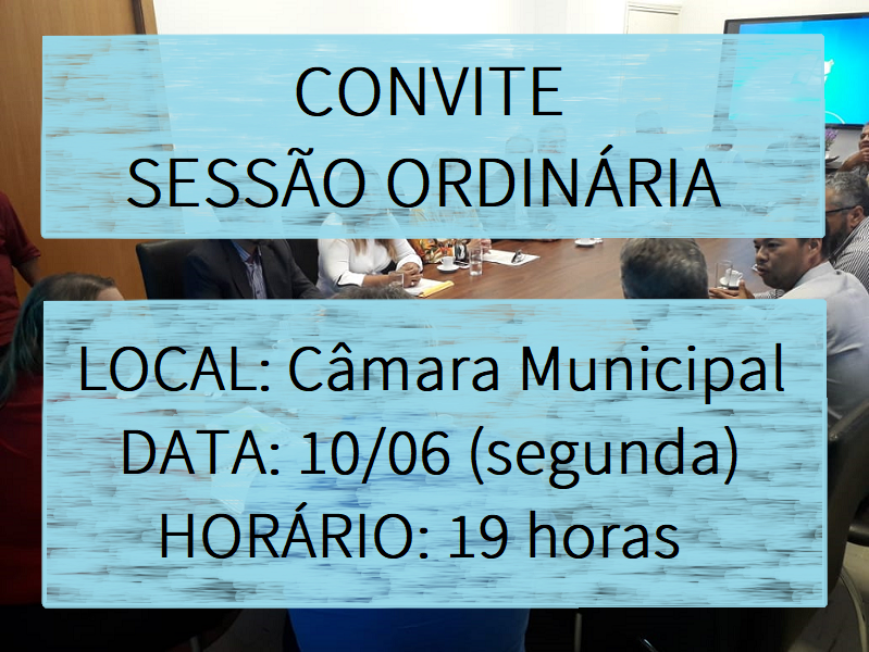 Convite para Sessão Ordinária