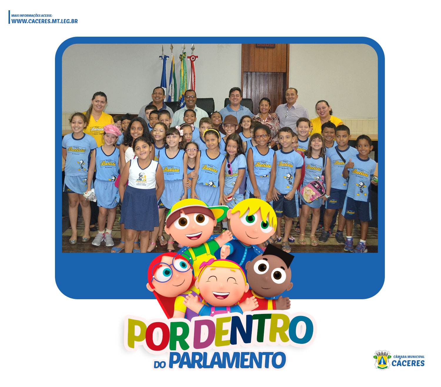 CRIANÇAS DO COLÉGIO BATISTA VISTAM A CÂMARA MUNICIPAL DE CÁCERES