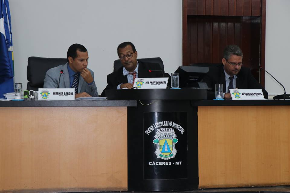 Eleição da mesa diretora da Câmara Municipal de Cáceres para o biênio 2019-2020, será na próxima segunda-feira