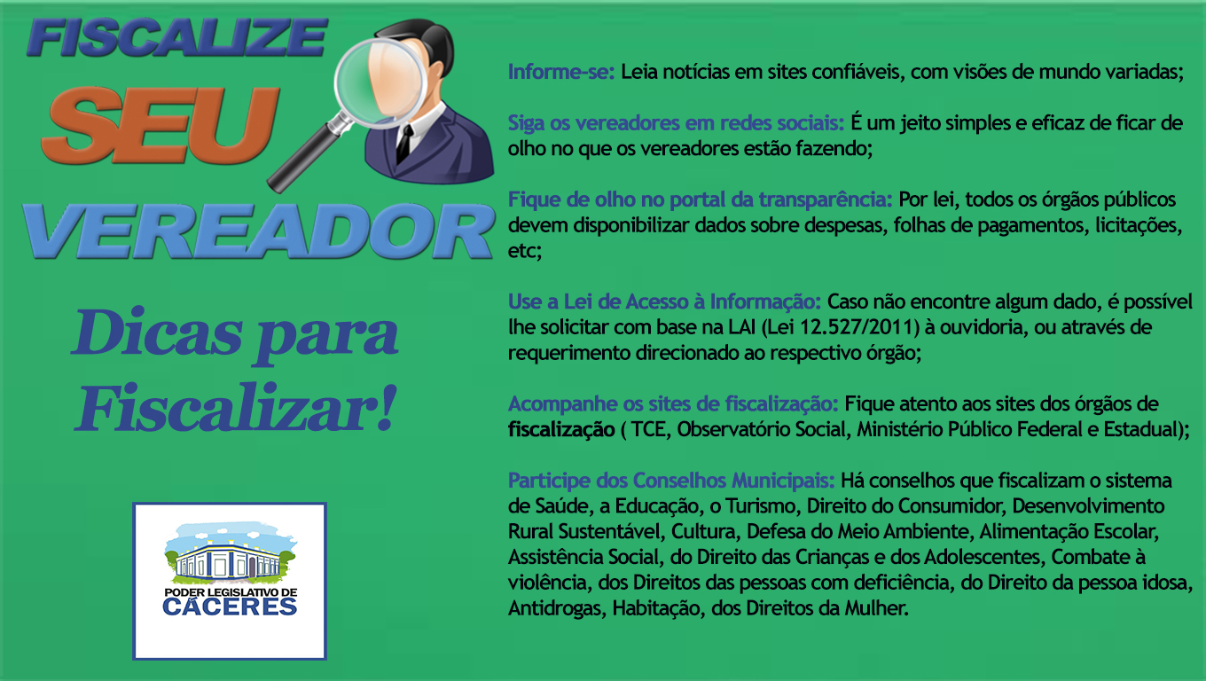 Fiscalize seu vereador
