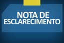 NOTA DE ESCLARECIMENTO E PEDIDO DE DESCULPAS