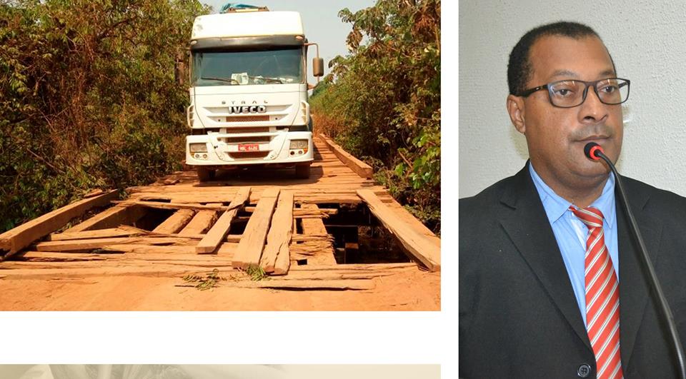 PRESIDENTE DO LEGISLATIVO VAI A CUIABÁ EM BUSCA DE REPOSTAS SOBRE PRECARIEDADE DAS PONTES DA MT 343