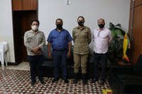 Vereadores recebem Tenente Coronel do Comando Regional V na Câmara Municipal