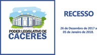 Recesso Administrativo da Câmara Municipal de Cáceres