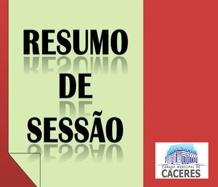 Resumo Sessão Ordinária
