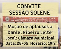Sessão Solene na Câmara Municipal na próxima terça-feira (28) homenageia bombeiro que salvou criança