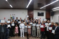 Solenidade na Câmara Municipal homenageia ilustres cidadãos cacerenses