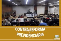 VEREADORES CONTRA A REFORMA DA PREVIDÊNCIA 