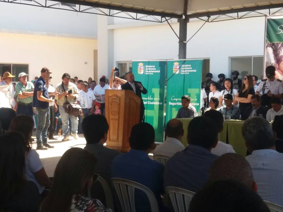 Vereadores prestigiam inauguração da Estação Policial Internacional da Bolívia