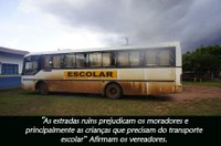 Vereadores solicitam melhorias nas estradas rurais do Município